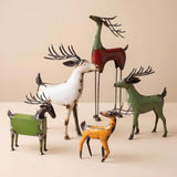 Recycled Metal Deer | Set of 5