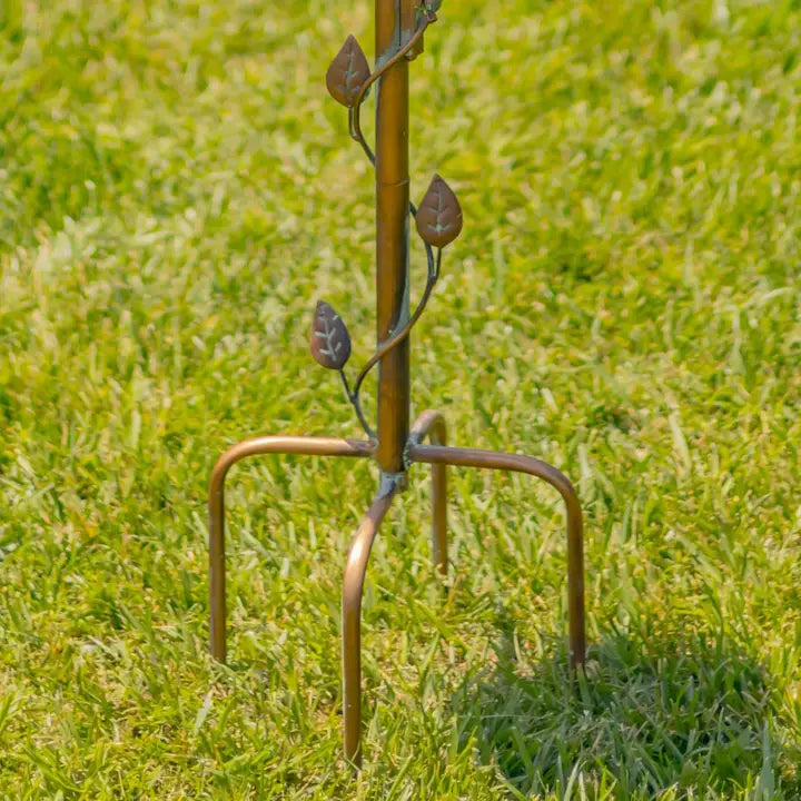44" T. Multi-Tier Iron Birdbath Garden Stake