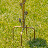 44" T. Multi-Tier Iron Birdbath Garden Stake