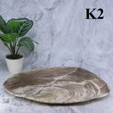 Petrified Wood Plates 12-14"