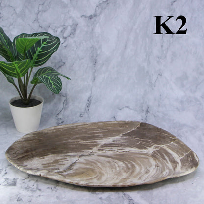 Petrified Wood Plates 12-14"