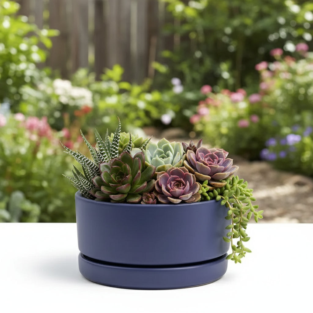 8.5" Low-Bowls with Water Saucers