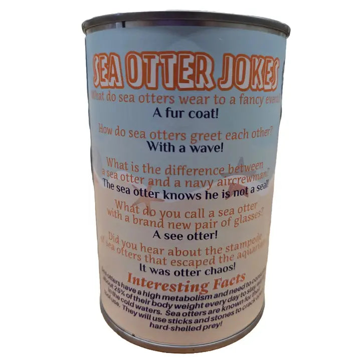 Canned Stuffed Animal Plush w/Jokes