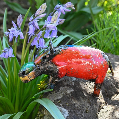 Colorful Recycled Mini Hippo
