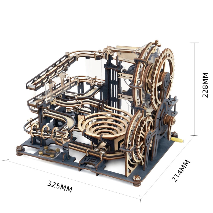 Marble Night City Mechanical Wood Model