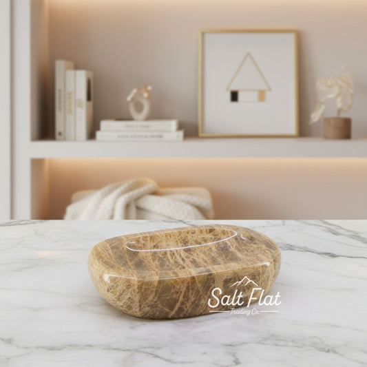 Peach Moonstone Bowls 5-7"