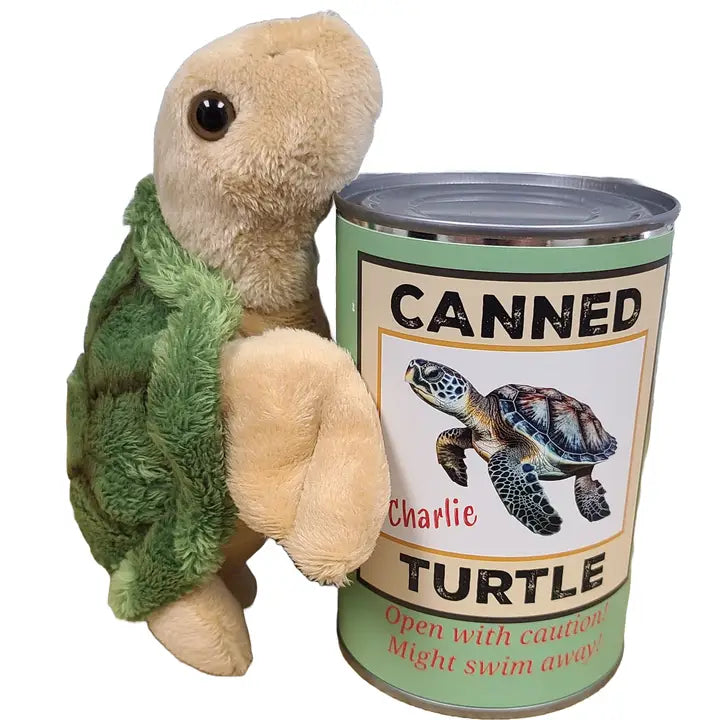 Canned Stuffed Animal Plush w/Jokes