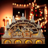 Bo Lited Xmas Village W/Candle | 17.72"