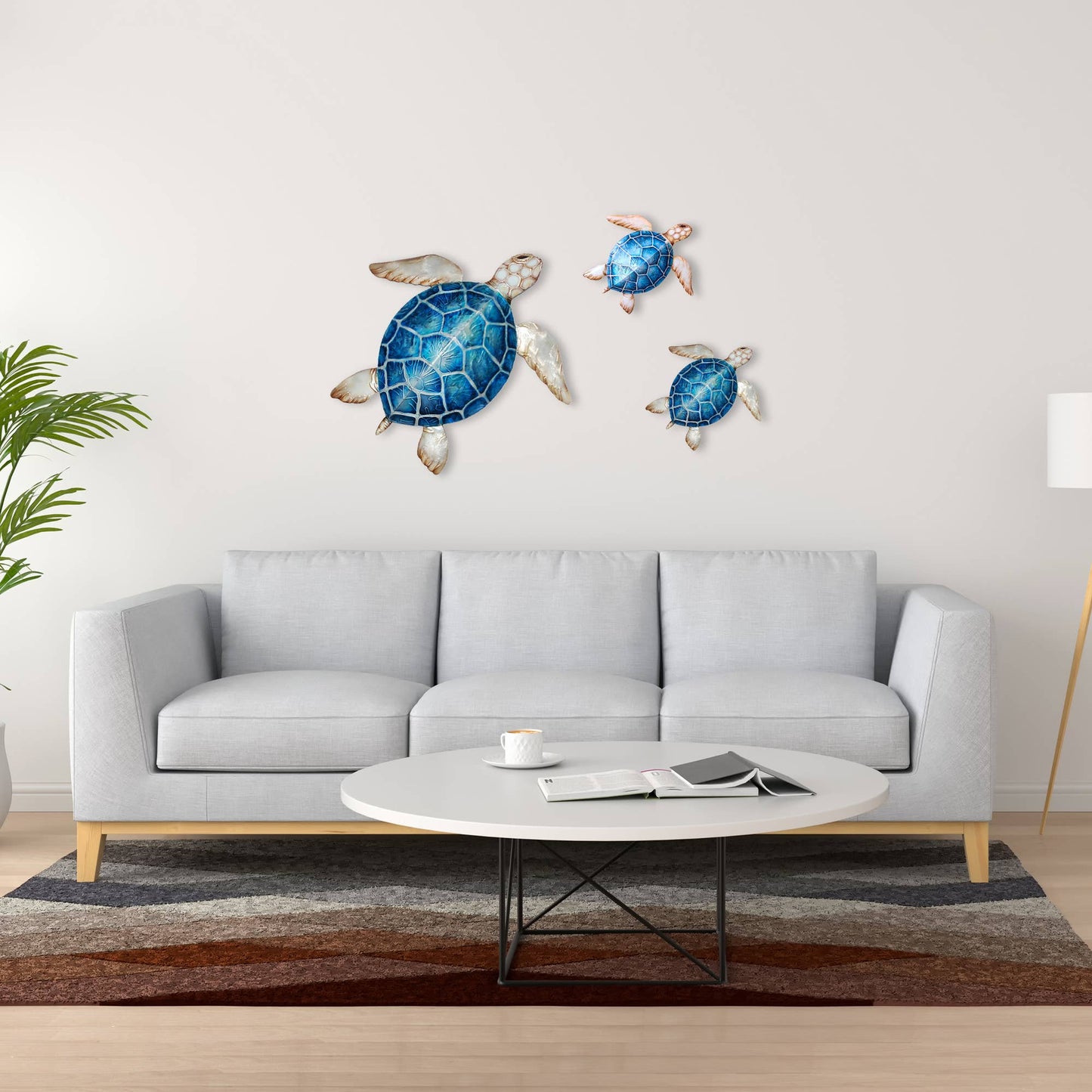 Sea Turtle Wall Decor Blue