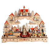Led Musical Xmas Village W/Motion | 18.5"