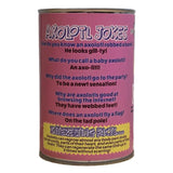 Canned Stuffed Animal Plush w/Jokes