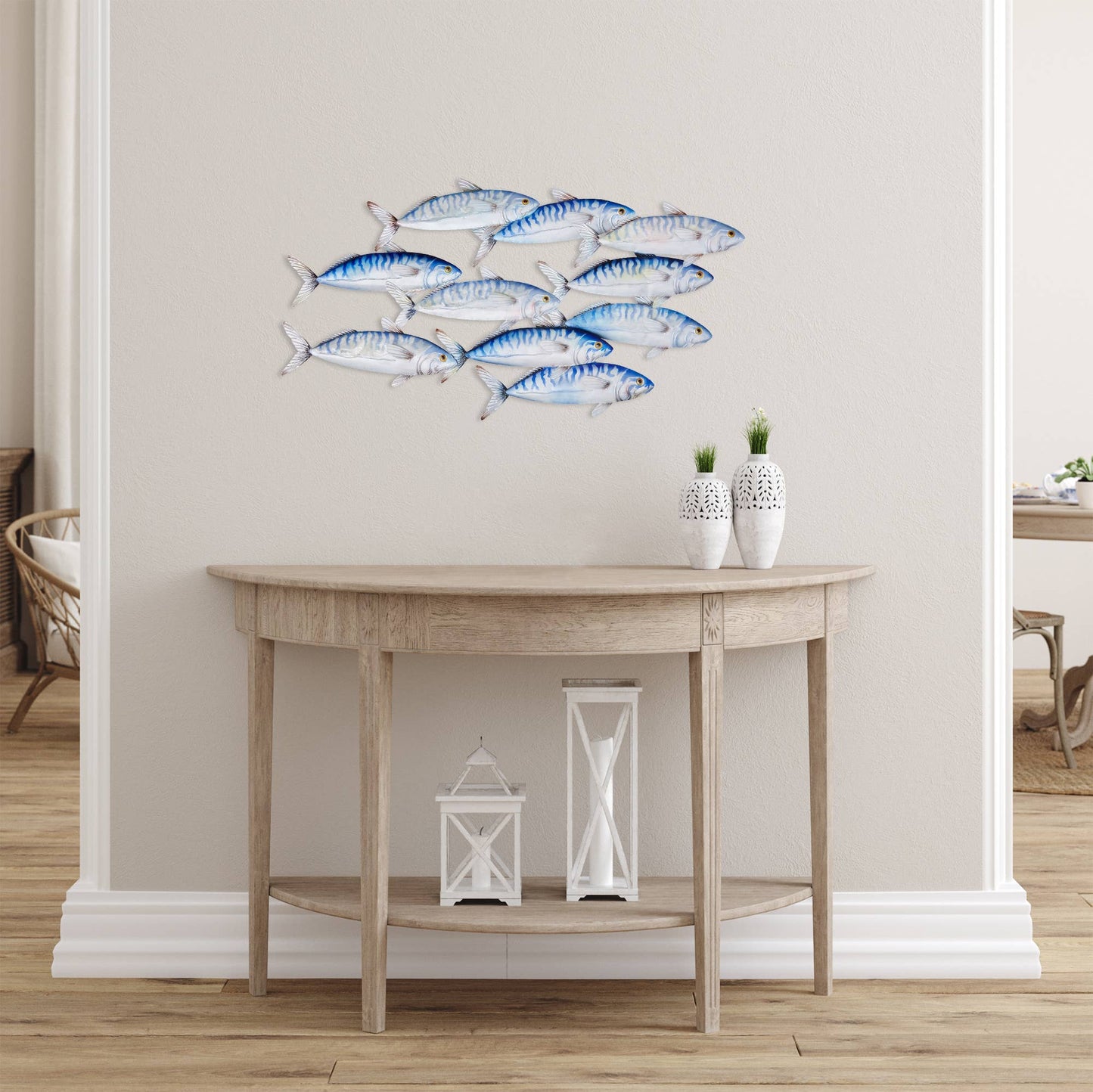 School Of Fish Stripes Wall Decor