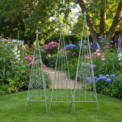 Wrought Iron Fancy Decorative Obelisk Scroll