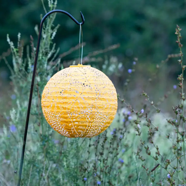 Stella Monstera 12" Globe Solar Lanterns