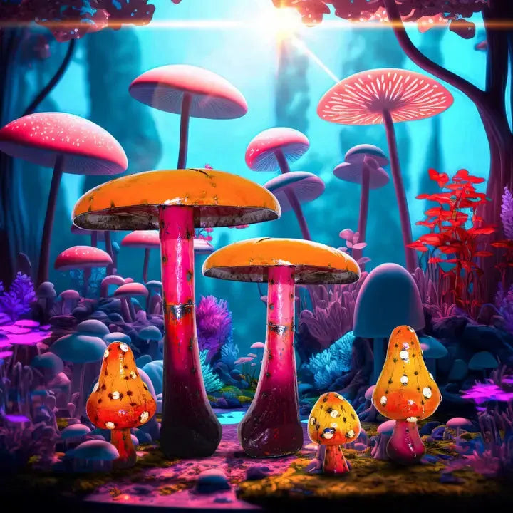 Mystical Garden Mushrooms