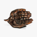 Copper Cupped Hands Bird Feeder and Bath