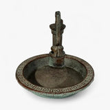 Rustic Cast Iron Water Pump Bird Bath