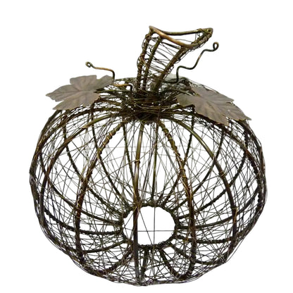 Bronze Wrapped Wire Pumpkin
