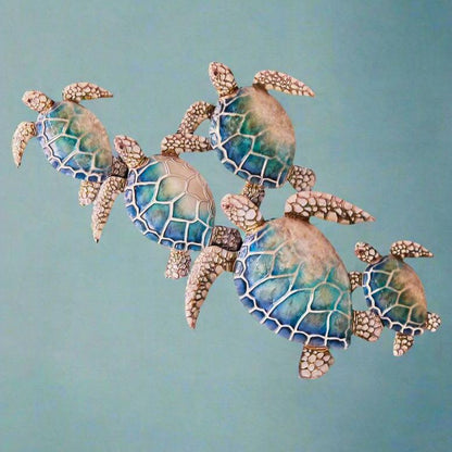 Group of Sea Turtles Wall Decor