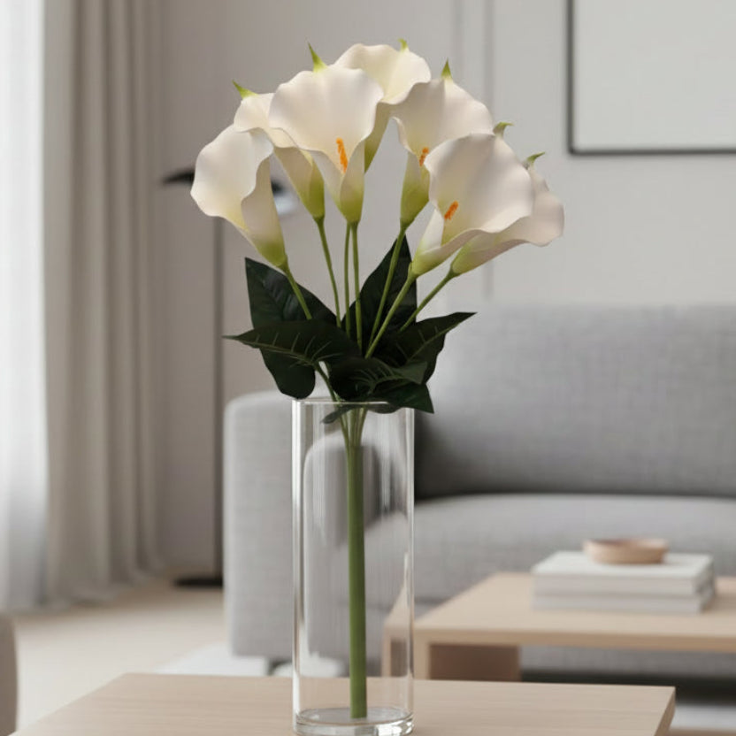 Large Eva Foam Calla Lilly Bush x7 - Cream 24"