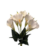 Large Eva Foam Calla Lilly Bush x7 - Cream 24"