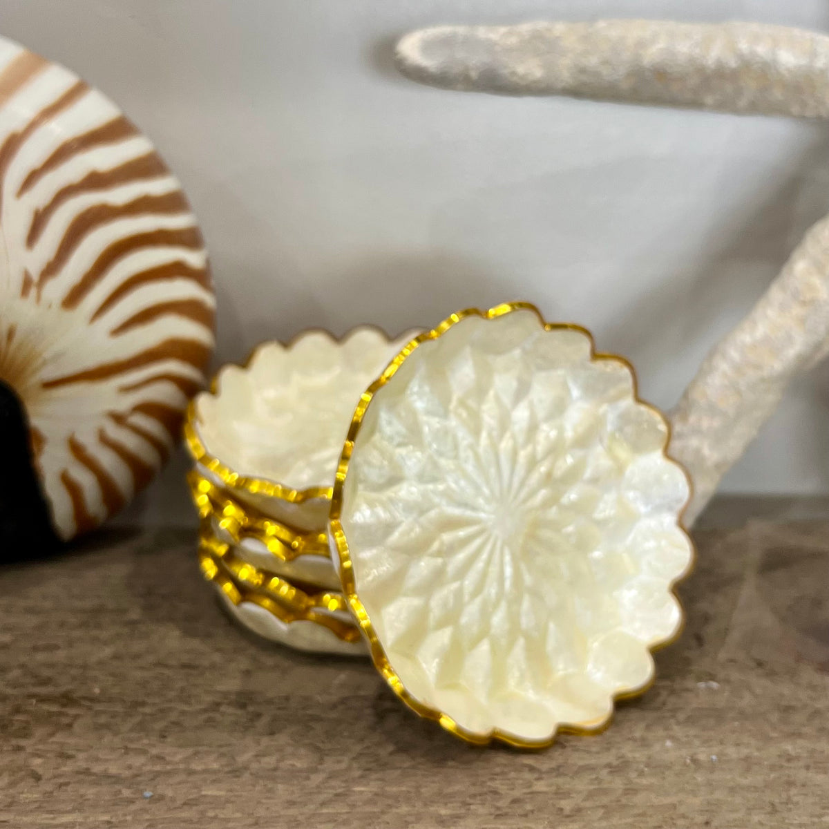 Capiz Coaster Sets
