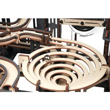 Marble Night City Mechanical Wood Model