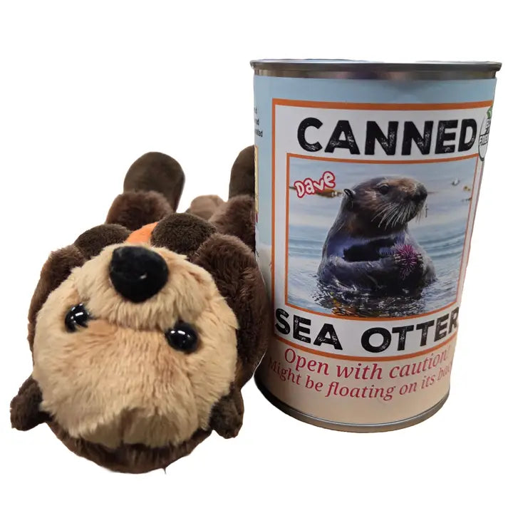 Canned Stuffed Animal Plush w/Jokes