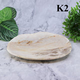 Petrified Wood Plates 7-10"