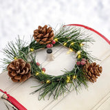 Standing Christmas Mailbox W/Light Up Wreath