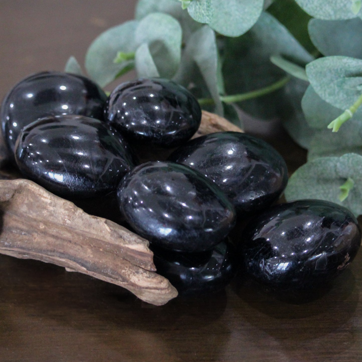 Black Tourmaline Palm Stone