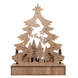 Lite Santa Xmas Tree Village | 12.6"H