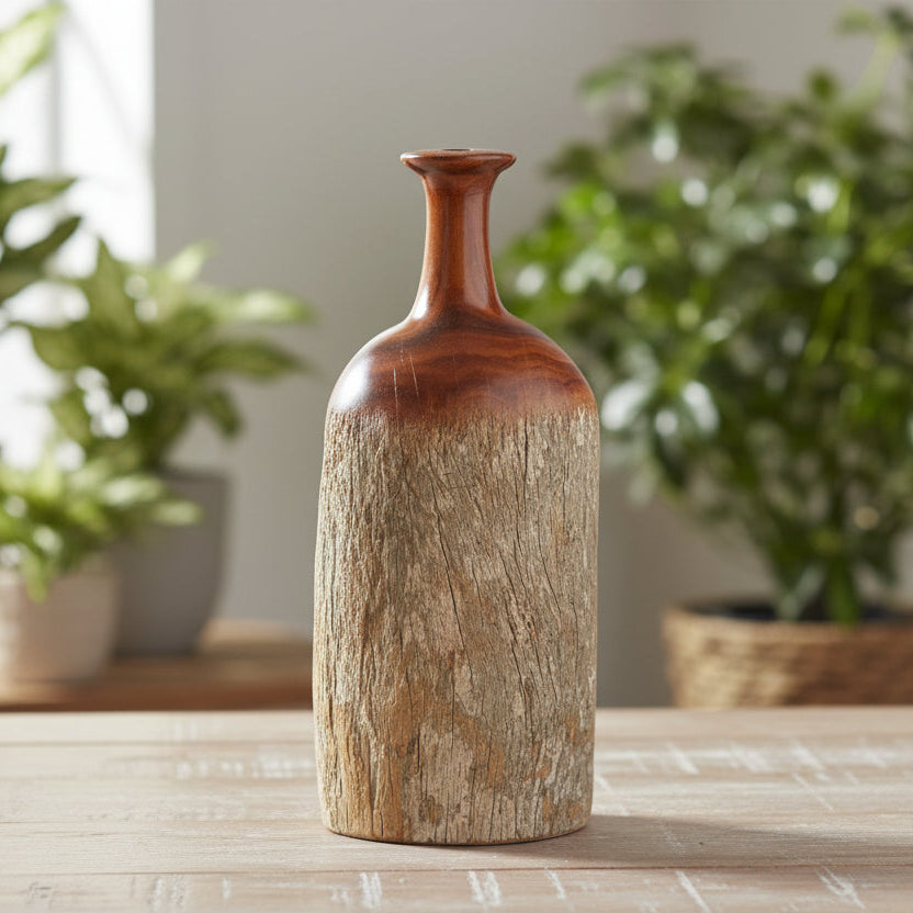Mozambican Sandalwood Bottle Sculptures