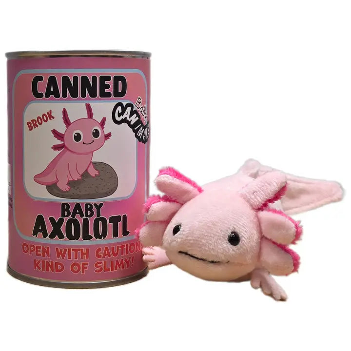 Canned Stuffed Animal Plush w/Jokes