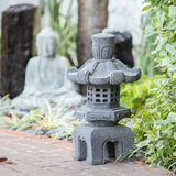 Lava Stone Garden Lantern - Kasuga 20"