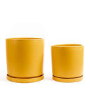 Cylinder Pots with Water Saucers