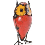 Small Recycled Colorful Metal Owl