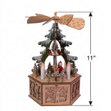 Lit Tree Scene + Windmill | 11"
