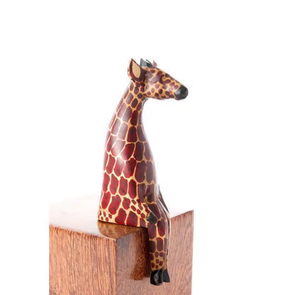 Kenyan Jacaranda Ledge Lounging Giraffes