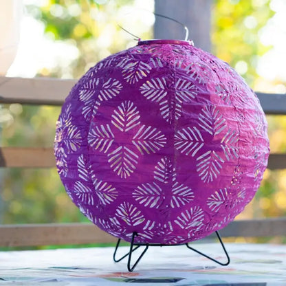 Stella Brights 12" Globe Solar Lantern - Violet