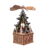 Lit Tree Scene + Windmill | 11"