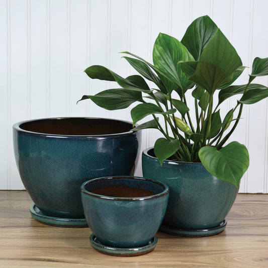 Bell Planter w/ Saucer | Jade