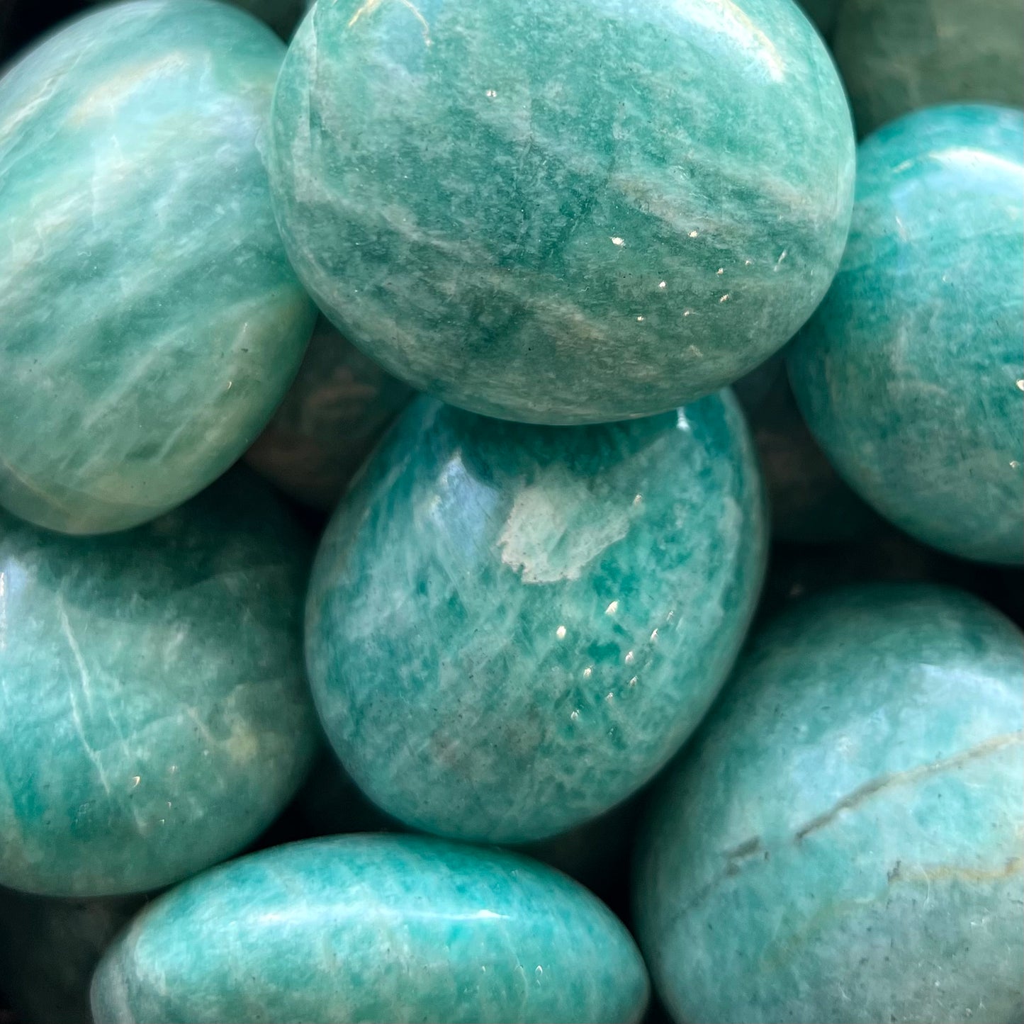 Amazonite Palm Stone