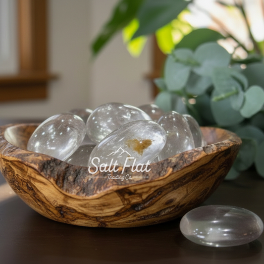 Light Smoky Quartz Palm Stone