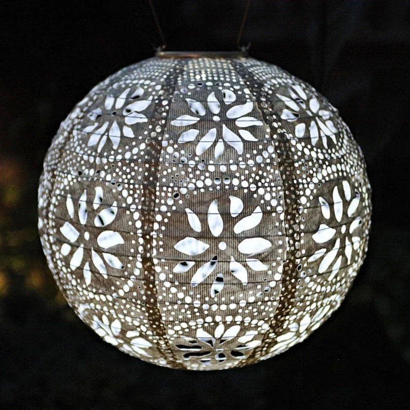 Stella Boho 12" Globe Solar Lantern