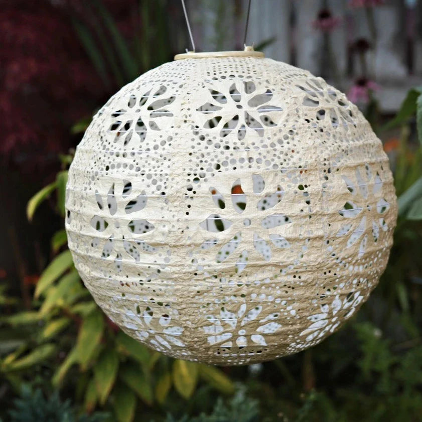 Stella Boho 12" Globe Solar Lantern