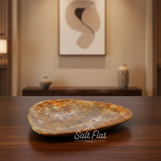 Petrified Wood Plates 7-10"