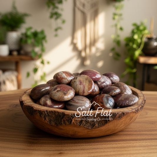 Petrified Wood Palm Stone