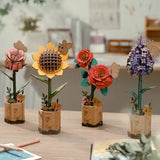 3D Wooden Flower Puzzles