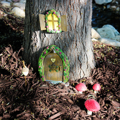 Fairy Door & Windows- Open Door